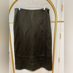 Eileen Fisher Olive Midi Skirt